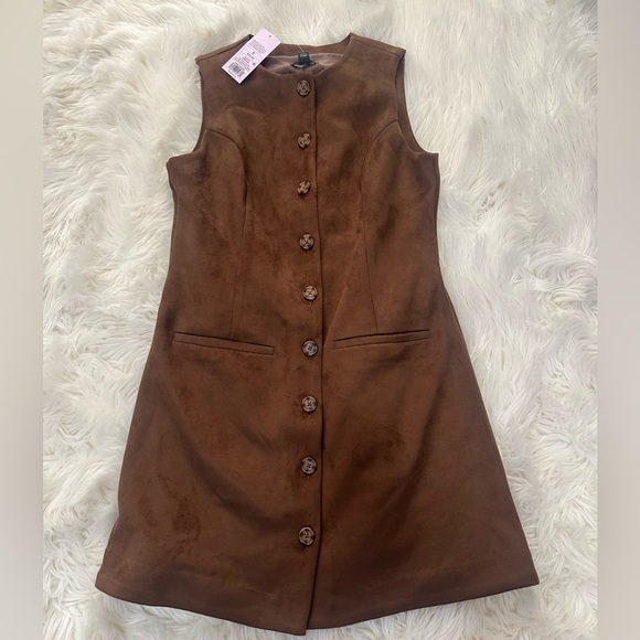 wild fable Dresses & Skirts - NWT Wild Fable Brown Button-Front Mini Dress